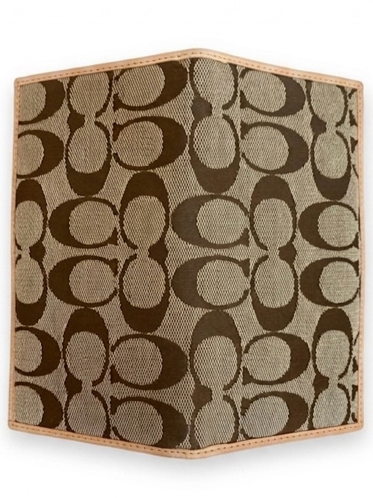 Coach Checkbook Monogram Wallet